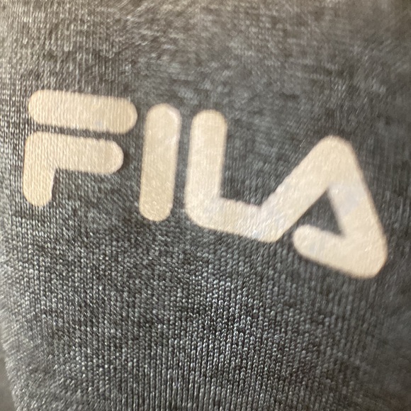 Small, black dryfit FILS athletic shirt. - Picture 3 of 4